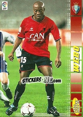Sticker Webo - Liga 2004-2005. Megacracks n. 250 - Panini