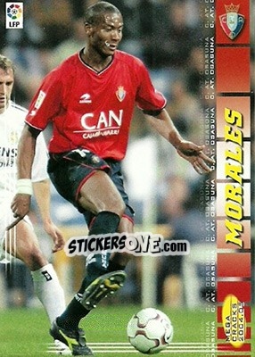 Sticker Morales - Liga 2004-2005. Megacracks - Panini