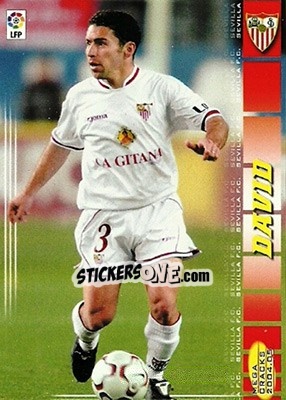 Sticker David - Liga 2004-2005. Megacracks - Panini