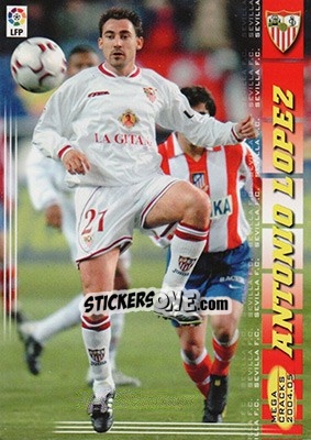 Sticker Antonio Lopez - Liga 2004-2005. Megacracks n. 282 - Panini