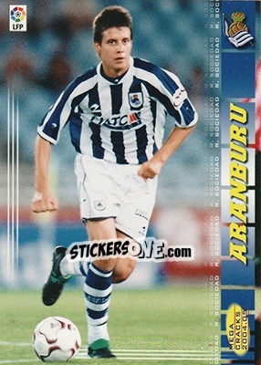 Sticker Aranburu - Liga 2004-2005. Megacracks - Panini