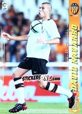 Sticker David Navarro - Liga 2004-2005. Megacracks - Panini