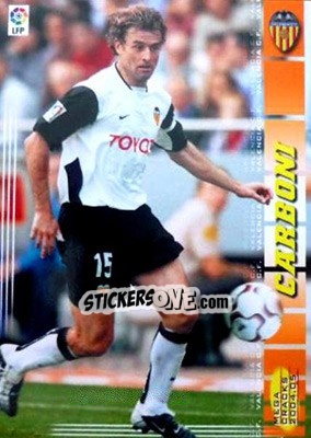 Cromo Carboni - Liga 2004-2005. Megacracks - Panini