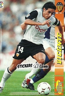 Sticker Vicente - Liga 2004-2005. Megacracks n. 321 - Panini