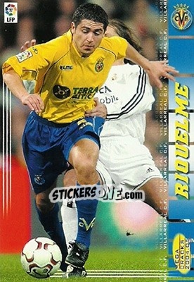Sticker Riquelme - Liga 2004-2005. Megacracks - Panini