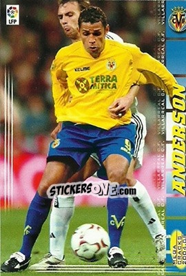 Sticker Anderson - Liga 2004-2005. Megacracks - Panini
