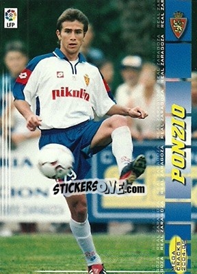 Sticker Ponzio - Liga 2004-2005. Megacracks - Panini