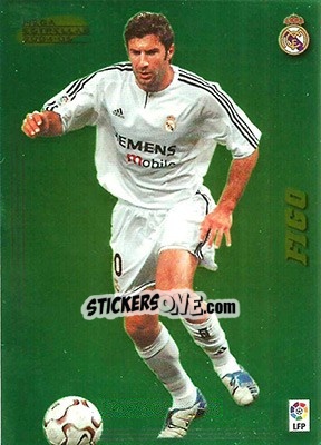 Sticker Figo - Liga 2004-2005. Megacracks n. 381 - Panini