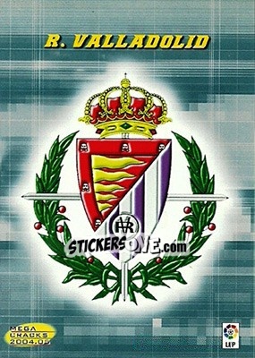 Sticker R. Valladolid - Liga 2004-2005. Megacracks n. 415 - Panini