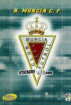 Sticker R. Murcia C.F - Liga 2004-2005. Megacracks n. 417 - Panini