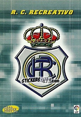 Cromo R.C. Recreativo de Huelva - Liga 2004-2005. Megacracks - Panini