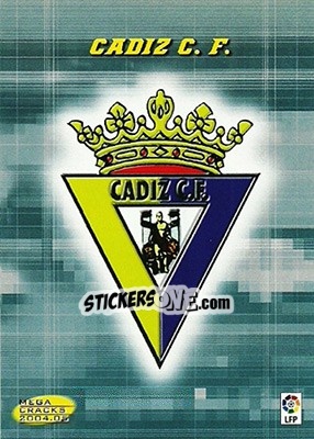 Sticker Cadiz C.F. - Liga 2004-2005. Megacracks - Panini