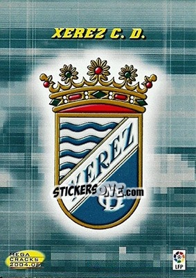 Sticker Xerez C.D. - Liga 2004-2005. Megacracks n. 423 - Panini