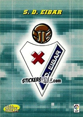 Sticker S.D. Eibar - Liga 2004-2005. Megacracks - Panini