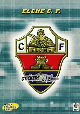 Sticker Elche C.F. - Liga 2004-2005. Megacracks - Panini