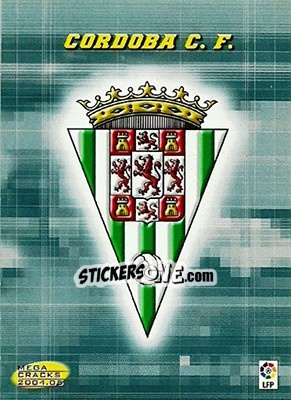 Figurina Cordoba C.F. - Liga 2004-2005. Megacracks - Panini