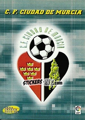 Figurina C.F. Ciudad de Murcia - Liga 2004-2005. Megacracks n. 431 - Panini