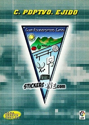 Sticker C. Polideportivo Ejido - Liga 2004-2005. Megacracks n. 432 - Panini