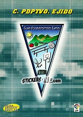 Sticker C. Polideportivo Ejido - Liga 2004-2005. Megacracks - Panini