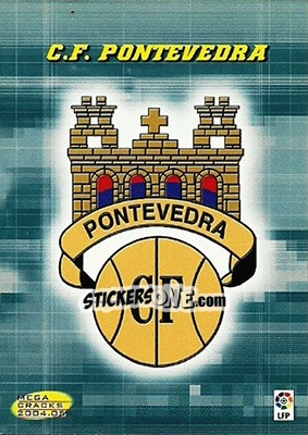 Cromo Pontevedra C.F. - Liga 2004-2005. Megacracks - Panini