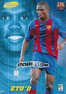 Sticker Eto'o - Liga 2004-2005. Megacracks n. 499 - Panini