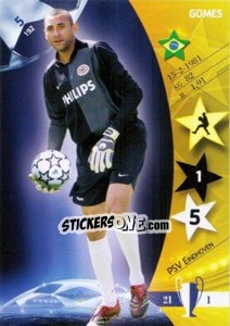 Sticker Heurelho Gomes - UEFA Champions League 2006-2007. Trading Cards Game - Panini