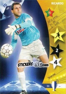 Sticker Ricardo - UEFA Champions League 2006-2007. Trading Cards Game n. 10 - Panini