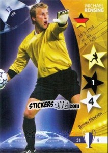 Sticker Michael Rensing - UEFA Champions League 2006-2007. Trading Cards Game n. 12 - Panini