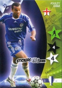 Sticker Ashley Cole - UEFA Champions League 2006-2007. Trading Cards Game n. 25 - Panini