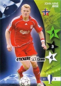 Sticker John Arne Riise - UEFA Champions League 2006-2007. Trading Cards Game n. 26 - Panini