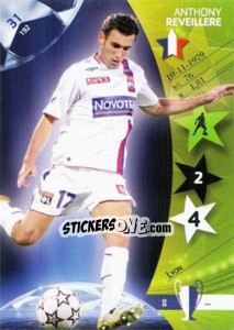 Sticker Anthony Reveillere - UEFA Champions League 2006-2007. Trading Cards Game n. 31 - Panini