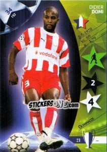 Sticker Didier Domi - UEFA Champions League 2006-2007. Trading Cards Game n. 34 - Panini