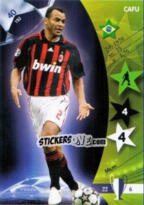 Sticker Cafu - UEFA Champions League 2006-2007. Trading Cards Game n. 40 - Panini