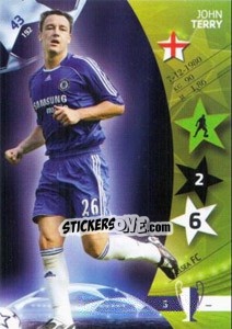 Sticker John Terry - UEFA Champions League 2006-2007. Trading Cards Game n. 43 - Panini