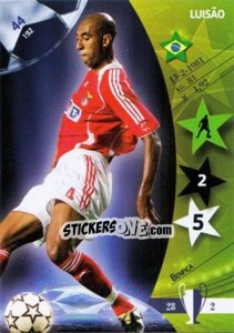 Sticker Luisão - UEFA Champions League 2006-2007. Trading Cards Game n. 44 - Panini
