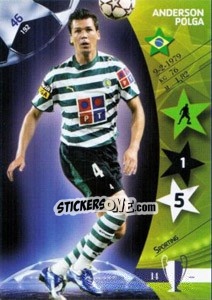 Sticker Anderson Polga - UEFA Champions League 2006-2007. Trading Cards Game n. 46 - Panini
