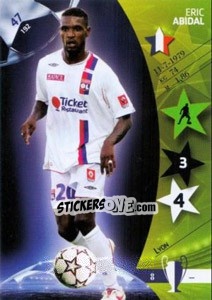 Sticker Eric Abidal - UEFA Champions League 2006-2007. Trading Cards Game n. 47 - Panini