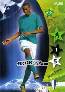 Sticker Naldo - UEFA Champions League 2006-2007. Trading Cards Game n. 49 - Panini