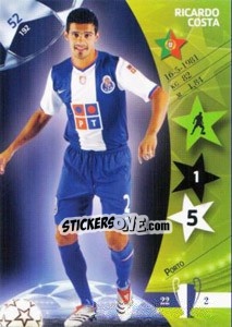 Sticker Ricardo Costa - UEFA Champions League 2006-2007. Trading Cards Game n. 52 - Panini