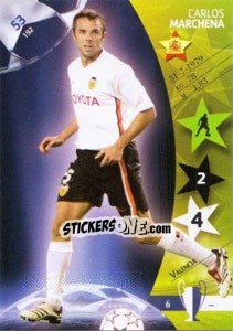 Sticker Carlos Marchena - UEFA Champions League 2006-2007. Trading Cards Game n. 53 - Panini