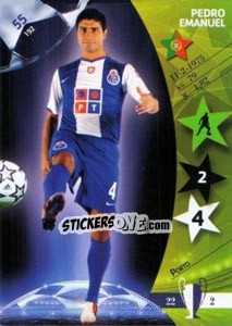 Sticker Pedro Emanuel - UEFA Champions League 2006-2007. Trading Cards Game n. 55 - Panini