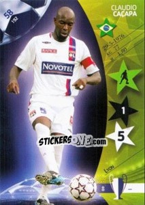 Sticker Claudio Caçapa - UEFA Champions League 2006-2007. Trading Cards Game n. 58 - Panini