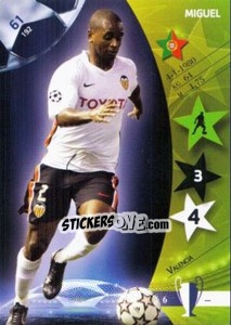 Sticker Miguel - UEFA Champions League 2006-2007. Trading Cards Game n. 61 - Panini