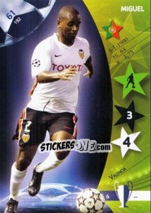 Sticker Miguel - UEFA Champions League 2006-2007. Trading Cards Game - Panini