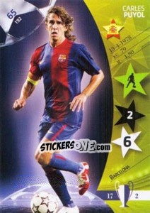 Sticker Carles Puyol - UEFA Champions League 2006-2007. Trading Cards Game n. 65 - Panini