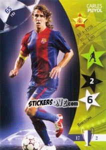 Sticker Carles Puyol - UEFA Champions League 2006-2007. Trading Cards Game - Panini