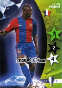 Sticker Lilian Thuram - UEFA Champions League 2006-2007. Trading Cards Game n. 71 - Panini