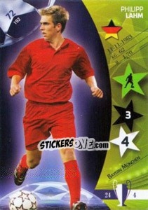 Sticker Philipp Lahm - UEFA Champions League 2006-2007. Trading Cards Game n. 72 - Panini