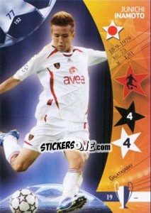 Sticker Junichi Inamoto - UEFA Champions League 2006-2007. Trading Cards Game n. 77 - Panini