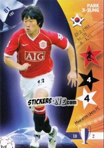 Sticker Park Ji-Sung - UEFA Champions League 2006-2007. Trading Cards Game n. 81 - Panini